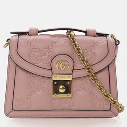 Gucci: Рожеві сумки через плече  GG
