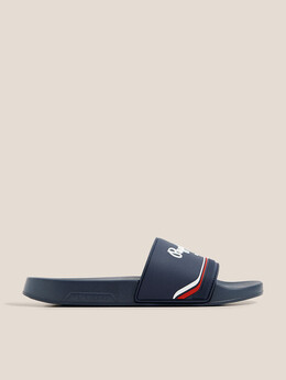 Pepe Jeans: Тёмные шлёпанцы 