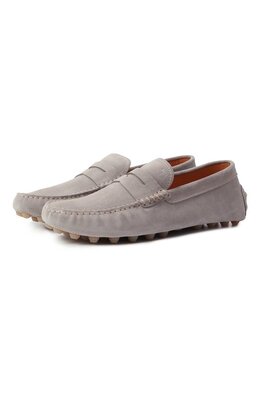 Tod’s: Серые мокасины  Gommino