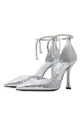 Jimmy Choo: Серебристые туфли 