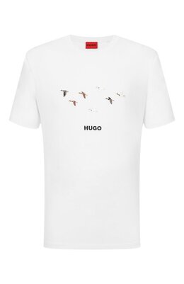 HUGO: Хлопковая футболка 