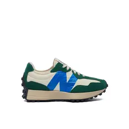 New Balance: Зелёные кроссовки  327