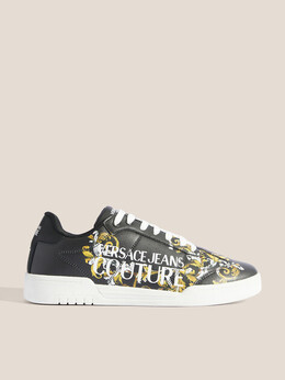 Versace Jeans Couture: Чёрные кроссовки 
