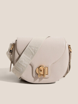 Furla: Бежевая сумка 