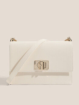Furla: Бежевая сумка 