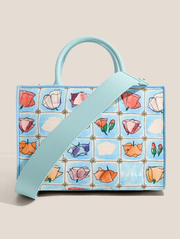 Furla: Голубая спортивная сумка 