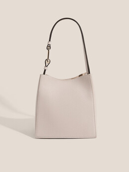 Furla: Бежевая сумка 