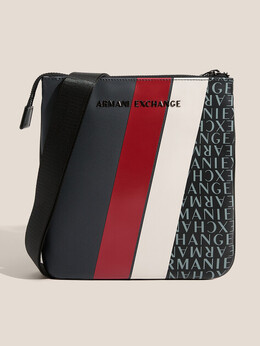 Armani Exchange: Тёмная сумка 