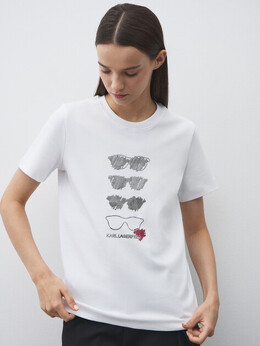 Karl Lagerfeld: Белая футболка 