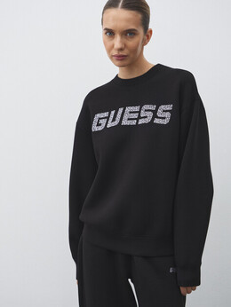 Guess: Чёрная толстовка 