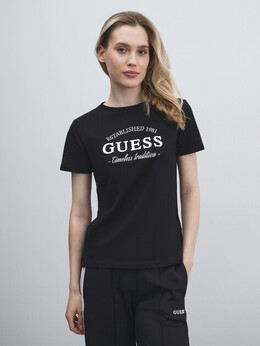 Guess: Чёрная футболка 