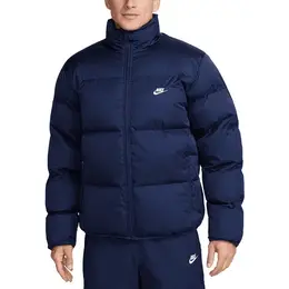 NIKE: Тёмный пуховик  Club