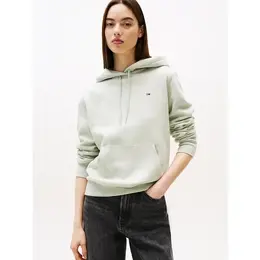 Tommy Jeans: Зелёная толстовка 