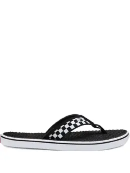 Vans: Чёрные шлёпанцы 