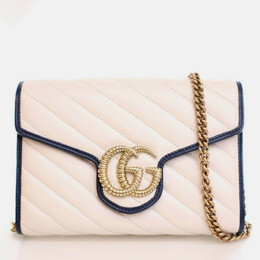 Gucci: Голубой кошелёк  GG Marmont