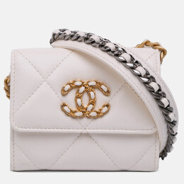 Chanel: Белый картхолдер 