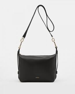 FURLA: Чёрная сумка 