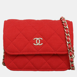 Chanel: Красный клатч 