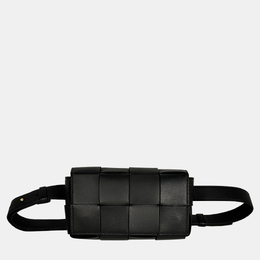 Bottega Veneta: Чёрная сумка  Cassette