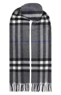 Burberry: Серый шарф 