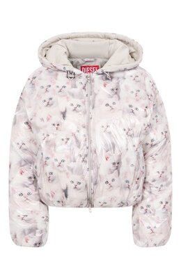 Diesel: Белый пуховик 