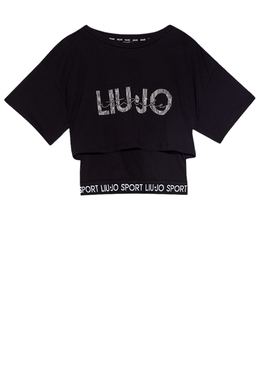 LIU JO: Чёрная футболка 