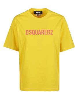 DSQUARED2: Жёлтая футболка 