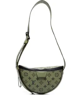 Louis Vuitton Pre-Owned: Зелёная сумка через плечо 