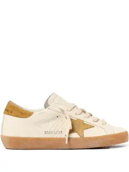 Golden Goose: Бежевые кроссовки  Super Star