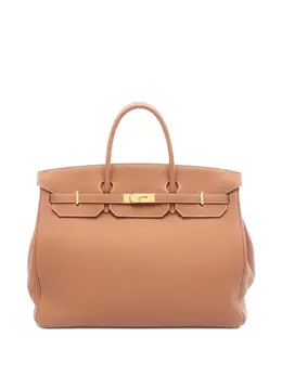 Hermès Pre-Owned: Коричневая сумка-шоппер 