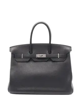 Hermès Pre-Owned: Чёрная сумка-шоппер 