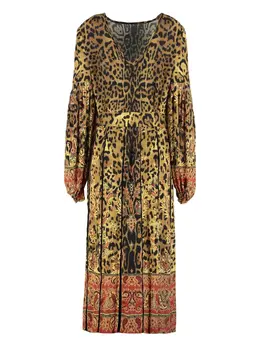 Etro: Платье с леопардовым принтом 