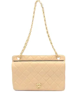 CHANEL Pre-Owned: Бежевая сумка 