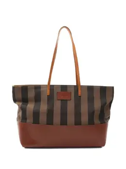 Fendi Pre-Owned: Сумка-шоппер в полоску 