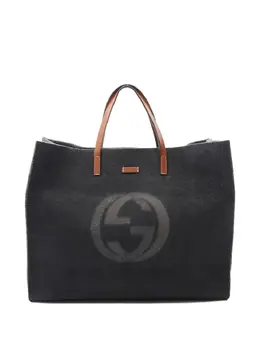 Gucci Pre-Owned: Сумка-шоппер с принтом 