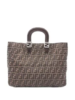 Fendi Pre-Owned: Тёмная сумка-шоппер 