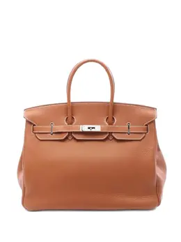 Hermès Pre-Owned: Коричневая сумка-шоппер 