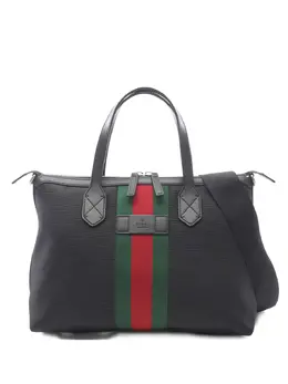 Gucci Pre-Owned: Сумка-шоппер в полоску 