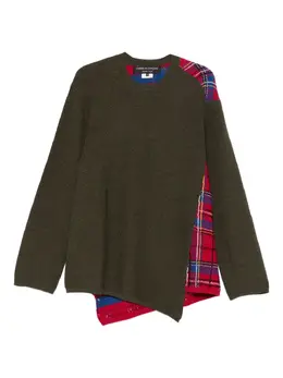 Comme des Garçons Homme Plus: Зелёный свитер 
