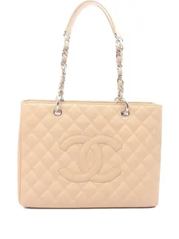 CHANEL Pre-Owned: Бежевая сумка 