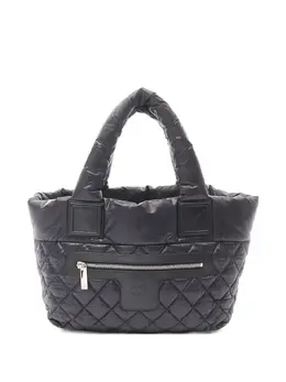 CHANEL Pre-Owned: Чёрная сумка-шоппер 