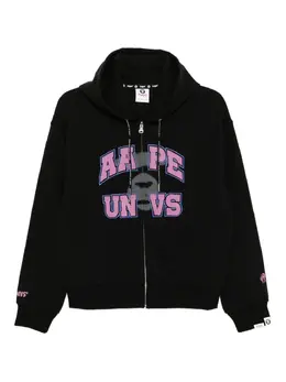 AAPE BY *A BATHING APE®: Чёрная толстовка 