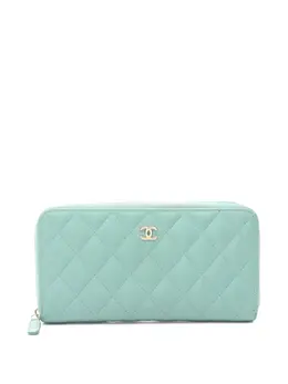 CHANEL Pre-Owned: Зелёный кошелёк 