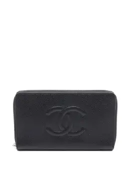 CHANEL Pre-Owned: Чёрный кошелёк 