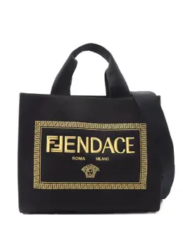 Fendi Pre-Owned: Чёрная сумка-шоппер 