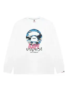 AAPE BY *A BATHING APE®: Свитшот с длинным рукавом 