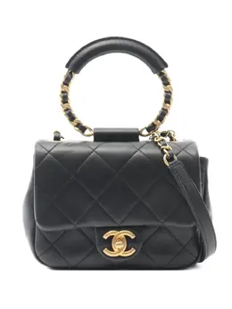 CHANEL Pre-Owned: Чёрная сумка 