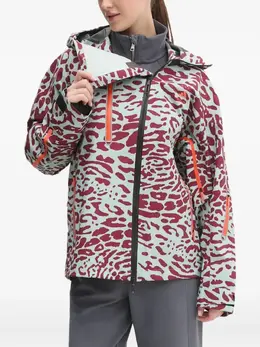 adidas by Stella McCartney: Куртка с леопардовым принтом 