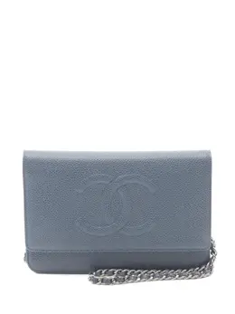 CHANEL Pre-Owned: Голубая сумка 