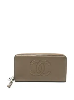 CHANEL Pre-Owned: Зелёный кошелёк 